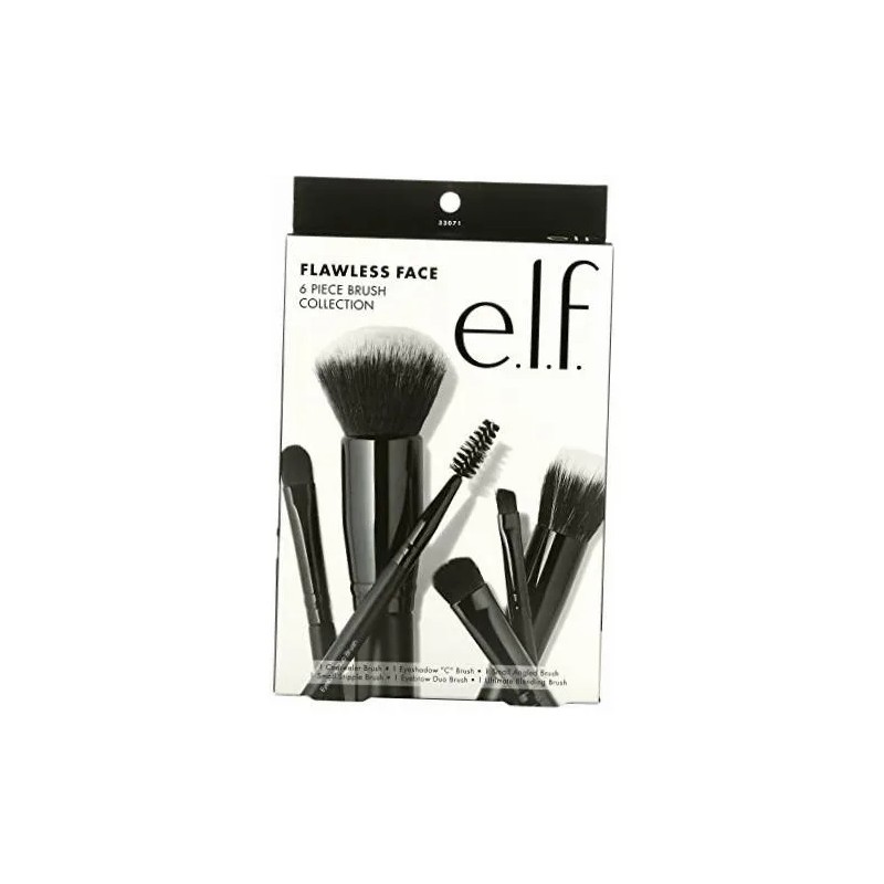 E.l.f. Fawless Face, Colección De 6 Piezas De Brochas Color