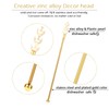 Exquisite Gold Pearl Stainless Steel Coffee Beverage Stirrers Stir Cocktail