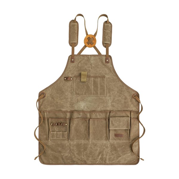 ＫＬＫＣＭＳ Canvas Work Apron Heavy Duty for Carpenters for Men