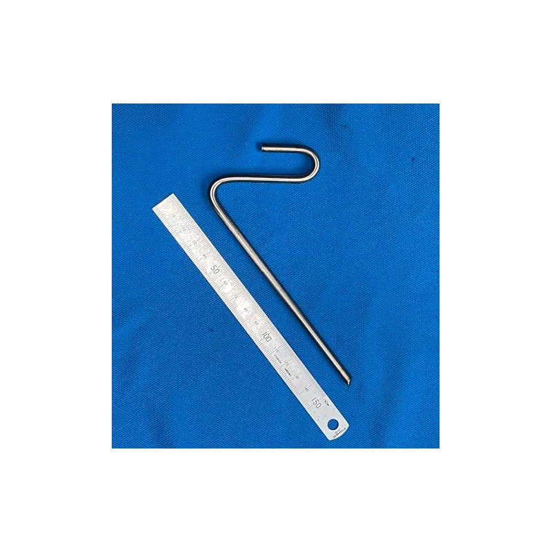 Guy line tensioning Tent Peg reverse hook stainless steel 8