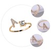 Elegant Female Ring Creative Adjustable Ring Fashion Finger Accessory for