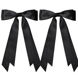 Ribbon Bow Hair Clips, 2Pcs Handmade Bows Barrettes Hair Bows Alligator Clips Ribbon Hair Accessories for Girls Toddlers Teens