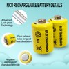 Zsolarigt 10Packs 1/3AAA 250mAh 1.2V NiCd Rechargeable Battery for Outdoor