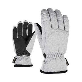 Ziener Women's Karri GTX Ski Gloves, Winter Sports, Waterproof, Breathable, Light Melange, 6.5