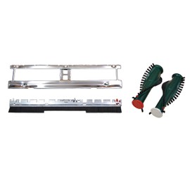 3-Piece Economy Set for Repairing Vorwerk EB 350 351 Consisting of 1 x Base Plate, 1 x Front Brush, 1 x Replacement Brush