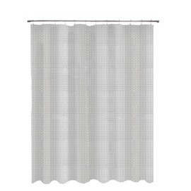 Kenney KN61150 Medium Weight 4.8 Gauge Embossed Waterproof PEVA Shower Curtain Liner with Rust-Resistant Metal Grommets for Bathroom, 70" W x 72" H (177.8 W x 182.9 H cm), Gray
