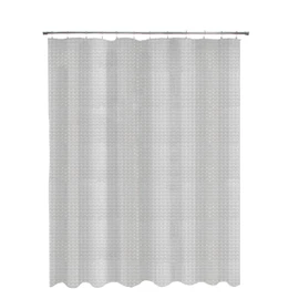 Kenney KN61150 Medium Weight 4.8 Gauge Embossed Waterproof PEVA Shower Curtain Liner with Rust-Resistant Metal Grommets for Bathroom, 70" W x 72" H (177.8 W x 182.9 H cm), Gray
