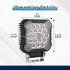 Wsays 4 Inch 18LED 36W Backup Reverse Back-up Light Plug