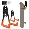 Wallavant Skateboard Hooks 2-Pack Small Utility Heavy Duty Holder Garage