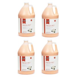 Dog and Cat Shampoo Conditioner Solution 4 Gallon Case Value Packs for Grooming (Fresh Pet Conditioner)