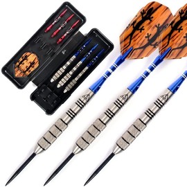 CUESOUL Tungsten Steel Tip Darts Set 95% Tungsten-22 Grams Tungsten Barrel(CSTSTD028-22)