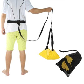 Xrten Swimming Pool Parachute, Resistance Swimming Belt Training Equipment for Adults, Kids, Pro, Amateur Use- Yellow
