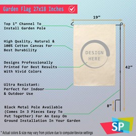 Style In Print Home Decor Garden Flag It's Twins A Inspiration & Motivation Happiness Joy Cotton Canvas Outdoor & Patio Decor Flag & Pole Set Design Only