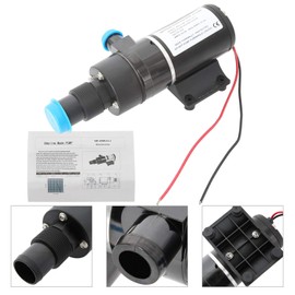 Amarine Made 12V 45 LPM RV Mount Macerator Waste Water Pump for Boat RV Marine Macerator Pump, Self Priming, Run Dry Protection,Waste Evacuation