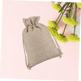 ORFOFE 10 Pcs Burlap Drawstring Bags Lightweight Reusable Aromatherapy Cosmetic Jewelry Pouches Breathable Party Favor Storage