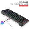 HXSJ V200 Wired K68 RGB Streamer Mini Gaming Keyboard 19-Key