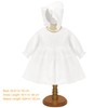 Newborn Baby Girl Christening Dress White Baptism Lace Long Sleeve