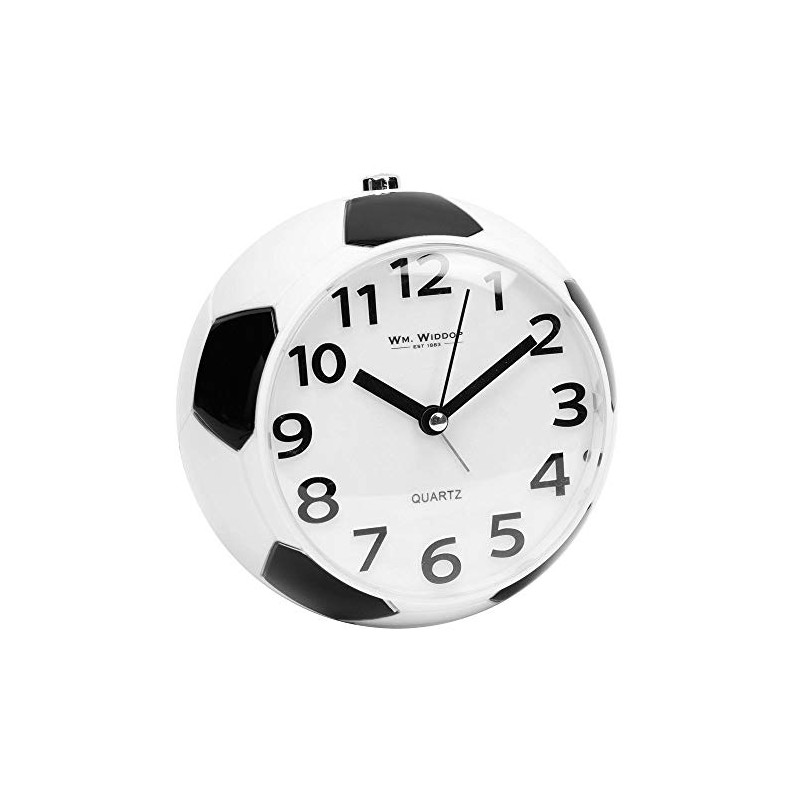 Widdop Kids Football Alarm Clock Football Clock Bell Alarm Snooze