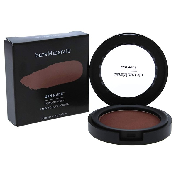 bareMinerals Gen Nude Powder Blush for Women, 0.21 Ounce, But First Coffee