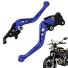 Clutch and Brake Lever Set, Metal Motorcycle Brakes - Adjustable