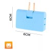 Maíz 3pz Adaptador Enchufe Bisagra Multicontacto Giratorio 180°