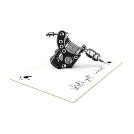 MOKIO® Pop Up Card - Tattoo - 3D Greeting Card Birthday Tattoo