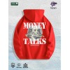 Money Talks Graphic Hoodie 100% Cotton US Warehouse 7 ColorsColor: