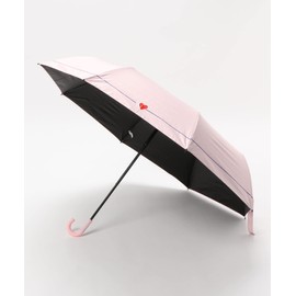 Aimoha UV Protection Parasol, Lightweight, Compact, Rain or Shine, Women's, Rain Umbrella, 8 Ribs, Chic Simple, Folding Umbrella, Folding Umbrella, 11.3 oz (320 g) (Heart Pink) Free
