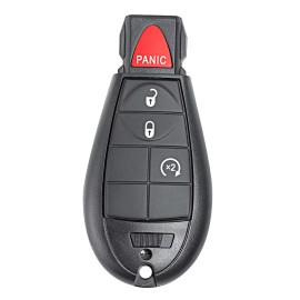 KeyMaster for Dodge RAM 1500 2500 3500 4Button Remote Key Fob With Remote Start - GQ4-53T
