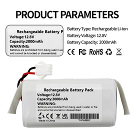 12.8V Battery Replacement for OKP Life K2 K3 K4 K5 K7 K8 Lefant M210 Robot
