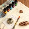GC QUILL Feather Glass Dip Pen and Ink Set, Glass