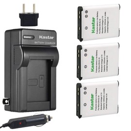 Kastar Battery (3-Pack) and Charger Kit for Nikon EN-EL19, MH-66 work with Nikon Coolpix S32, S100, S2500, S2600, S2700, S2750, S2800, S3100, S3200, S3300, S3400, S3500, S3600, S4100, S4150, S4200, S4300, S4400, S5200, S5300, S6400, S6500, S6600, S6700, 