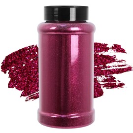 Ultra Fine Fuchsia Glitter, 16 Oz (1 Ib), Fine Glitter for Resin Crafts Nails Tumblers Slime Cosmetic and Festival Decoration - Fuchsia Fine Glitter Bulk