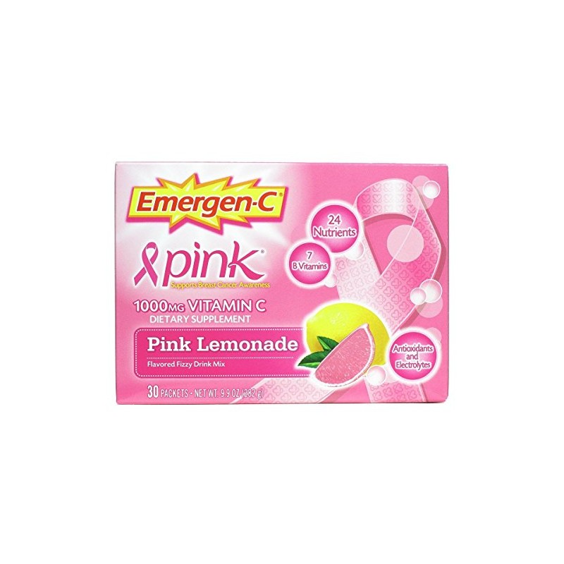 Emergen-C, Pink, 30 pkt, 6 Pack