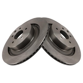 TRQ Rear Brake Rotors Set Compatible with 2008-2013 INFINITI G37 2014-2015 Q60 2009-2024 Nissan 370Z