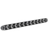 Partsam 2Pcs 15" Red 3 ID Bar w/Reverse White Light