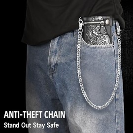 Biker Wallet Chain for Men, Jeans & Pants Pocket Chain, Fashion Accessory for Streetwear & Motorcycle Style