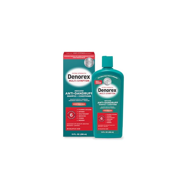 Denorex Extra Strength Dandruff Shampoo and Conditioner, 10 oz.