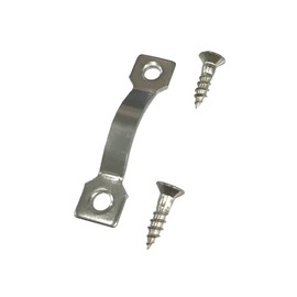 Fukui Metal Crafts F-0186 Metal Hardware for Hanging Frame on the Wall, Stainless Steel Plate Hanging, Small