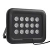 PUSOKEI 20~150m/65.6~492.1ft IR Infrared Illuminator, 8~90°Adjustable 15Pcs Infrared LED Light IP65 Waterproof Night Vision Built-in Light Sensor LEDs Array Light for IP Camera, CCTV Security Camera