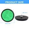 Unlorspy 4 Pcs Green Round Reflectors 58mm/2.28 Inch Plastic Universal