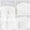 Lesbin 3 Gallon Plastic Utility Industrial Pail with Handle, 4-Pack