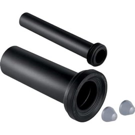 Geberit PE Connector Fittings for Wall D 110 with 2 Chrome-Coloured Covers, Length: 300 mm 152439461