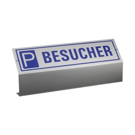 Parkboy Parking Sign Visitor with Floor Holder Material Aluminium Fully Assembled W = 405 mm No. 35486