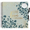 Home Collection Live Love Explore Animal Print Spiral Bound Scrapbook