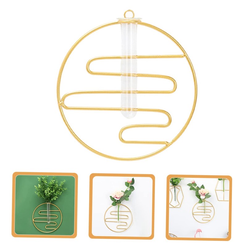 Sosoport Hydroponic Wall Vase Geometric Plant Holder Stylish Propagation Tube
