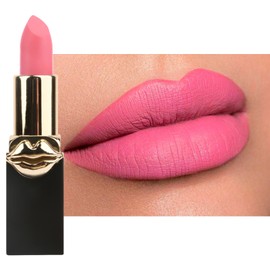 Light Pink Matte Lip Stick, Bright Pink Lipstick for Women, Long Lasting, Hot Color Smooth Full-Coverage Moisturizing Lipsticks, Waterproof Non-Sticky Tinted Lip Balm for Girls & Lady