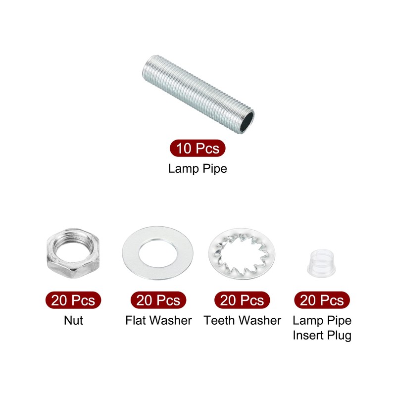 PATIKIL M10 Thread 1.58 Inch Lamp Cable Kit with Lock