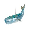 Abbott Collection Whale with Glitter Ornament-5.5" L