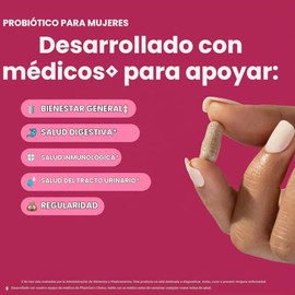 Physicians CHOICE Prebiticos y probiticos para mujeres - ProCran respaldado por la ciencia - Prebiticos orgnicos, 50 mil millones de UFC, D-Manosa y  